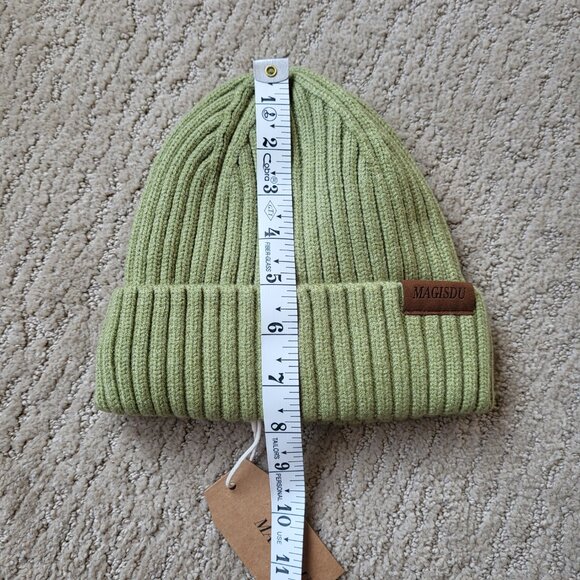 Women’s Lined Warm Beanie – Merino Wool – Light Green – Size M – NWT - Picture 10 of 10